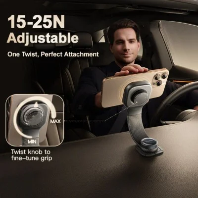 Baseus PrimeTrip C03Pro Magnetic Wireless Car Charger Mount - Cosmic Black